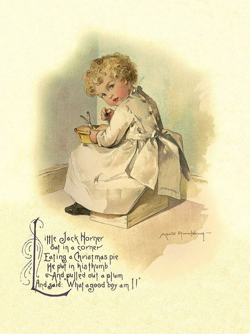 Nursery Rhymes: Little Jack Horner Poster Print by Maud Humphrey - Item # VARPDX454852