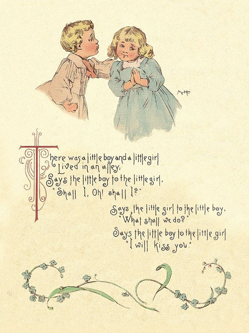 Nursery Rhymes: There Was a Little Boy and a Little Girl Poster Print by Maud Humphrey - Item # VARPDX454857 Nursery Rhymes: There Was a Little Boy and a Little Girl Poster Print by Maud Humphrey - Item # VARPDX454857