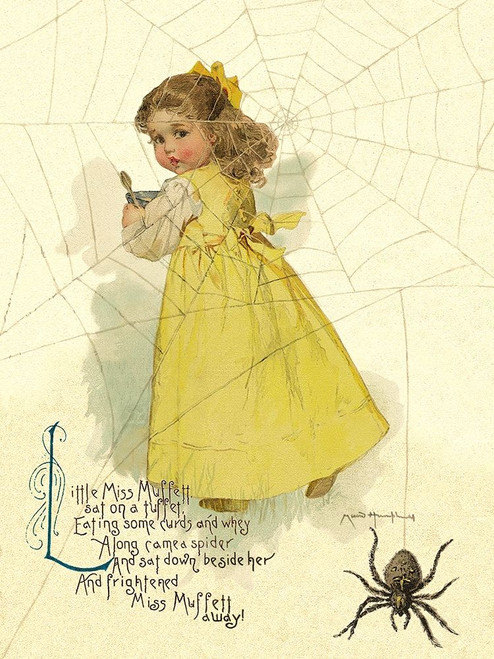 Nursery Rhymes: Little Miss Muffett Poster Print by Maud Humphrey - Item # VARPDX454862