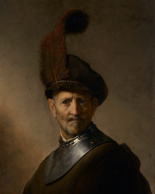 An Old Man in Military Costume Poster Print by Rembrandt Harmensz Van Rijn - Item # VARPDX454991