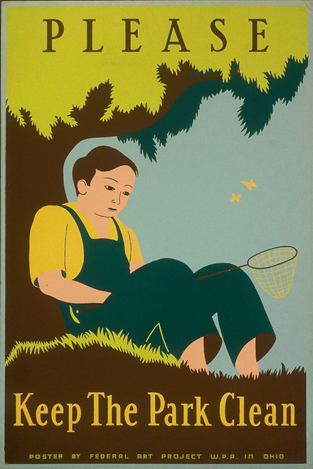 Please Keep the Park Clean, 1938 Poster Print by Stanley Thomas Clough - Item # VARPDX455908
