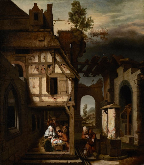 Adoration of the Shepherds Poster Print by Nicolaes Maes - Item # VARPDX456152