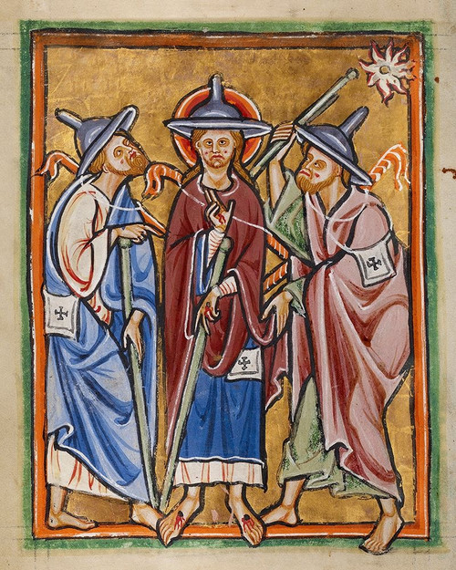 The Road to Emmaus Poster Print by Unknown 12th Century English Illuminator - Item # VARPDX457557