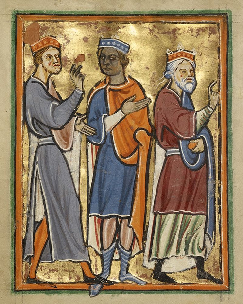 The Magi Approaching Herod Poster Print by Unknown 12th Century English Illuminator - Item # VARPDX457582