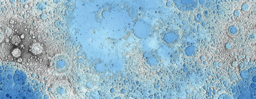 Unmarked Decorative Topographic Map of the Moon, Projection Poster Print by United States Geological Survey United States Geological Survey - Item # VARPDX458138