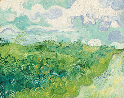 Green Wheat Fields, Auvers, 1890 Poster Print by Vincent Van Gogh - Item # VARPDX459377
