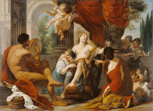 Hercules and Omphale Poster Print by Luigi Garzi - Item # VARPDX459996