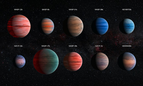 Artist Impression of Hot Jupiter Exoplanets - Annotated Poster Print by  NASA - Item # VARPDX460940