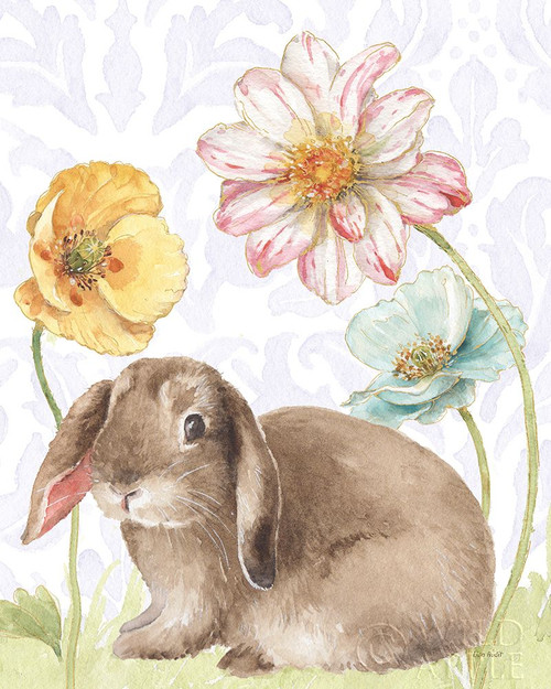 Spring Softies Bunnies III Purple Poster Print by Lisa Audit - Item # VARPDX46217