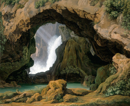 The Grotto of Neptune in Tivoli Poster Print by Johann Martin von Rohden - Item # VARPDX463176