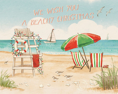 Beach Time I Christmas Poster Print by Janelle Penner - Item # VARPDX47616