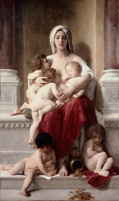 Charity Poster Print by William-Adolphe Bouguereau - Item # VARPDX479235