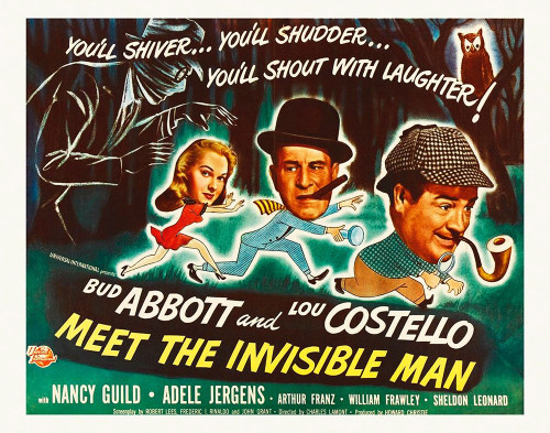 Abbott And Costello Meet The Invisible Man Poster Print by Hollywood Photo Archive Hollywood Photo Archive - Item # VARPDX485907