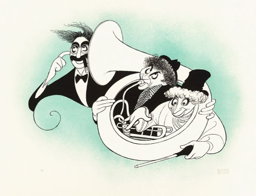 Marx Brothers - Cartoon - Tuba Poster Print by Hollywood Photo Archive Hollywood Photo Archive - Item # VARPDX486706