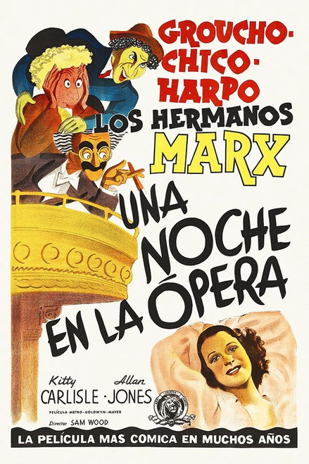 Marx Brothers - French - A Night at the Opera 02 Poster Print by Hollywood Photo Archive Hollywood Photo Archive - Item # VARPDX486728