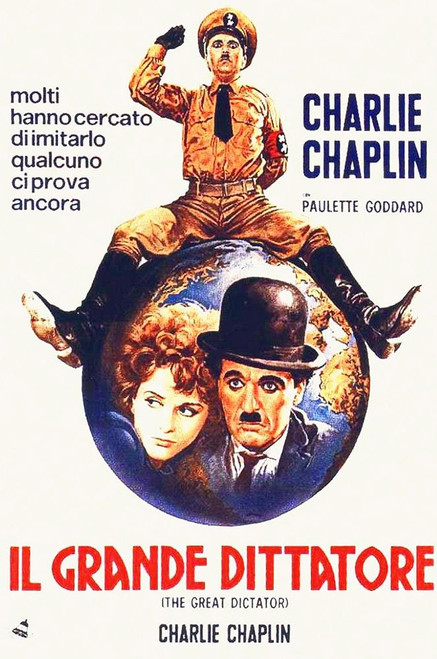 Charlie Chaplin - Italian - The Great Dictator, 1940 Poster Print by Hollywood Photo Archive Hollywood Photo Archive