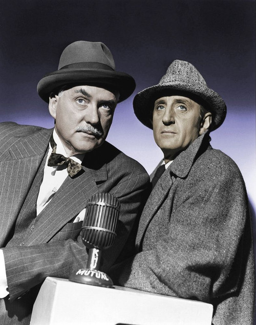 Basil Rathbone with Nigel Bruce Poster Print by Hollywood Photo Archive Hollywood Photo Archive