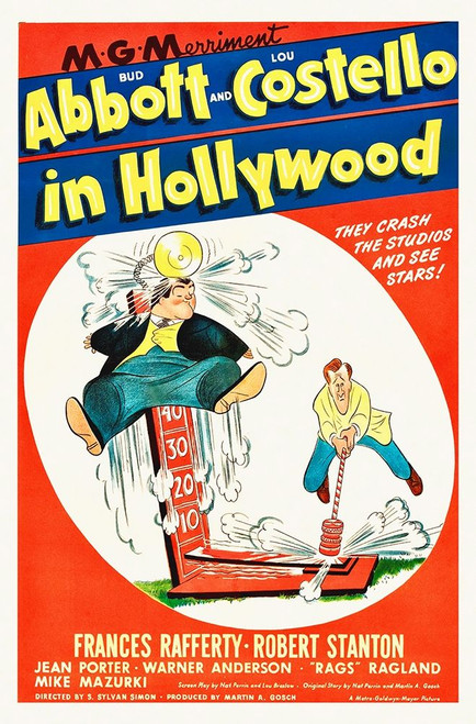 Abbott and Costello - In Hollywood Poster Print by Hollywood Photo Archive Hollywood Photo Archive - Item # VARPDX487808