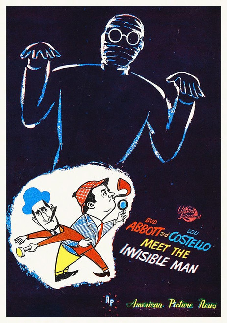 Abbott and Costello - Invisible Man Poster Print by Hollywood Photo Archive Hollywood Photo Archive