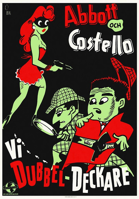 Abbott and Costello - Swedish - Who Done It Poster Print by Hollywood Photo Archive Hollywood Photo Archive - Item # VARPDX487860