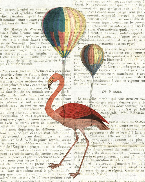 Flying Flamingo Poster Print by Sue Schlabach - Item # VARPDX48820
