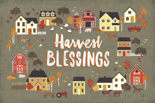 Harvest Village I Poster Print by Laura Marshall - Item # VARPDX50360