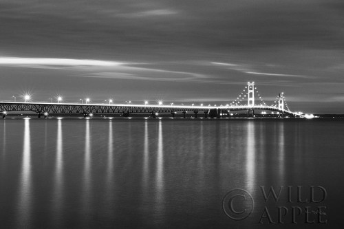 Mackinac Bridge BW Poster Print by Alan Majchrowicz - Item # VARPDX50604