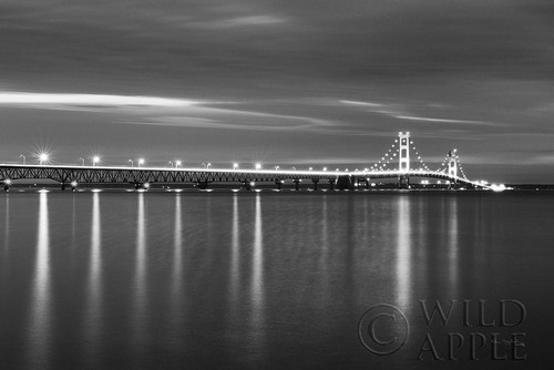 Mackinac Bridge BW Poster Print by Alan Majchrowicz - Item # VARPDX50604