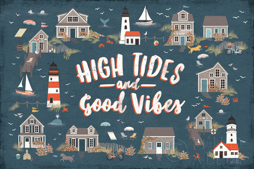 Seaside Village IV Poster Print by Laura Marshall - Item # VARPDX51994