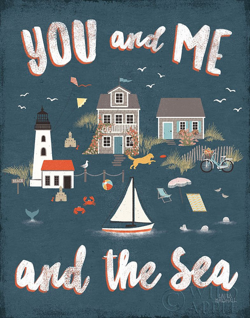 Seaside Village V Poster Print by Laura Marshall - Item # VARPDX51995