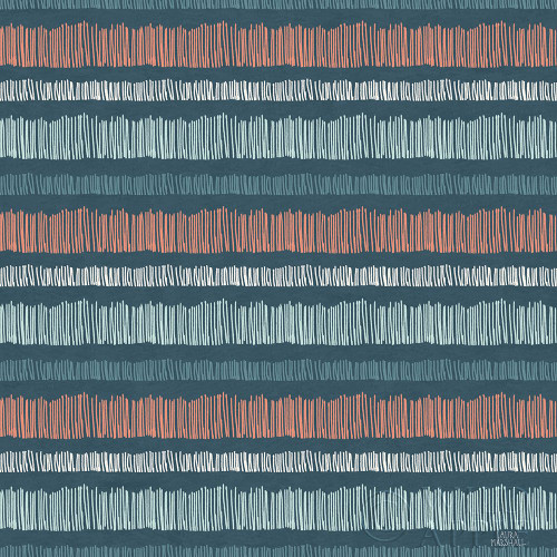 Seaside Village Pattern VIIIB Poster Print by Laura Marshall