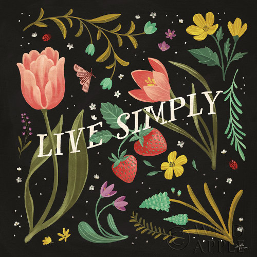 Spring Botanical VI Black Poster Print by Janelle Penner - Item # VARPDX53488