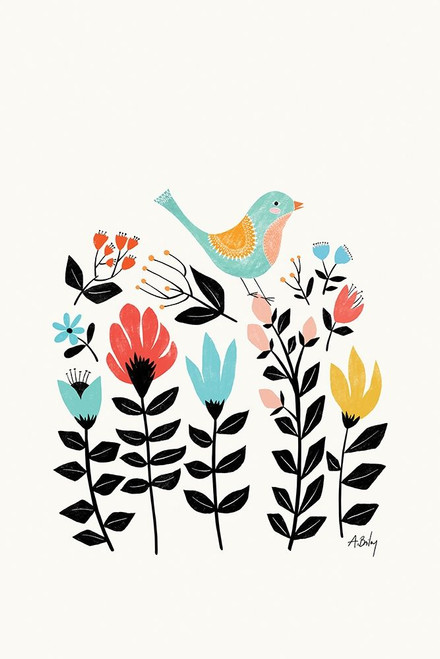 Folk Art Garden Poster Print by Annie Bailey Art Annie Bailey Art - Item # VARPDXA597D