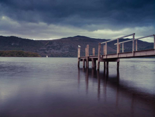 Jetty at dusk, lake district, Cumbria Poster Print by Assaf Frank - Item # VARPDXAF20090925577C03