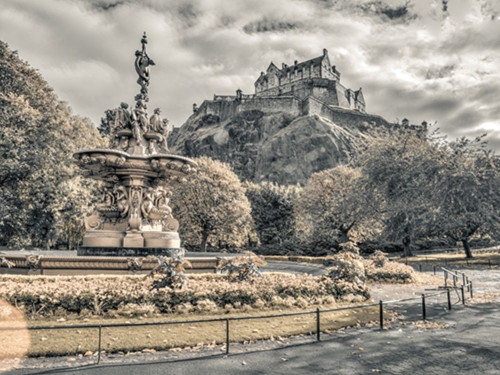Posterazzi Low Angle View Hill Castle Edinburgh Scotland, 55% OFF