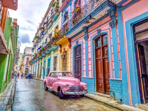Vintage car on street of Havana, Cuba Poster Print by Assaf Frank - Item # VARPDXAF201801251711X