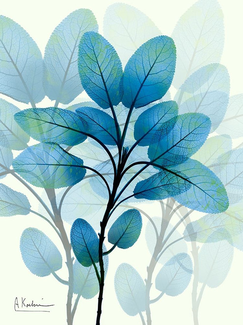 Focused Azure 1 Poster Print by Albert Koetsier