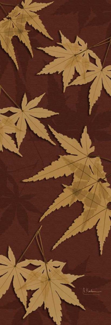 Leaves Brown on Red 2 Poster Print by Albert Koetsier - Item # VARPDXAKPL047E1