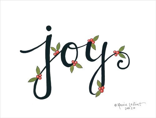 Joy with Berries Poster Print by Annie LaPoint