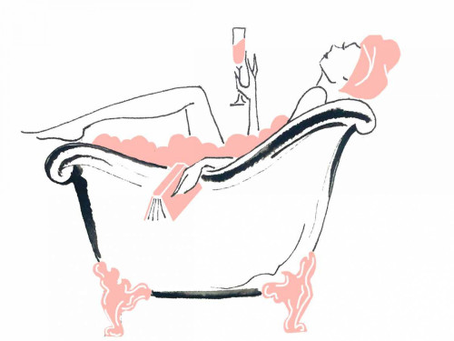 Spa Tub Poster Print by Alicia Zyburt - Item # VARPDXAZRC007D