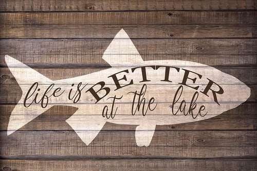Life is Better at the Lake Poster Print by Ann Bailey - Item # VARPDXBARC014A
