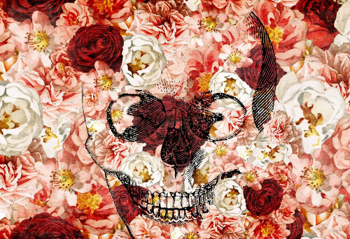 Skull Flowers Poster Print by Ann Bailey - Item # VARPDXBARC031A