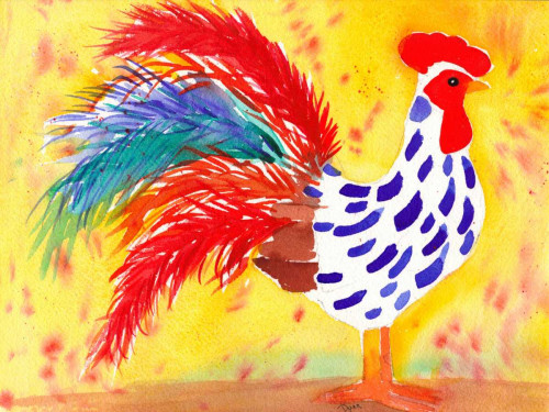 Farm House Rooster II Poster Print by Beverly Dyer - Item # VARPDXBDRC128B