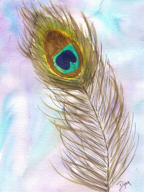 Peacocl Feather 2 Poster Print by Beverly Dyer - Item # VARPDXBDRC129B