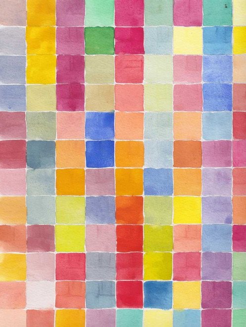 Rainbow Color Block 2 Poster Print by Beverly Dyer