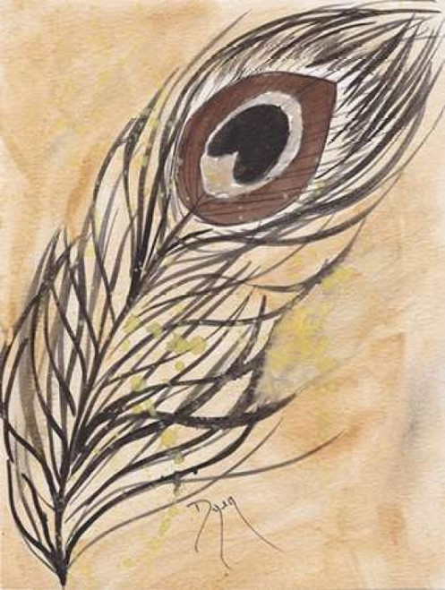 Peacock Feather Poster Print by Beverly Dyer