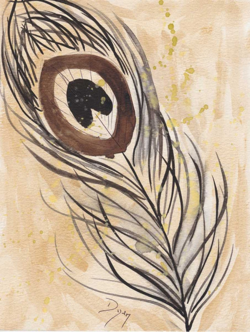 Peacock Feather 2 Poster Print by Beverly Dyer