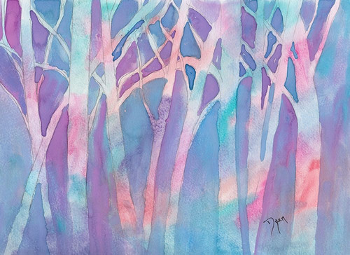 Stained Glass Trees Poster Print by Beverly Dyer - Item # VARPDXBDRC188