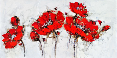 ABSTRACT POPPY FLOWERS Poster Print by Atelier B Art Studio Atelier B Art Studio - Item # VARPDXBEGFLO23