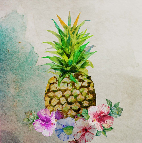 Pineapple Poster Print by Boho Hue Studio Boho Hue Studio - Item # VARPDXBHSSQ010